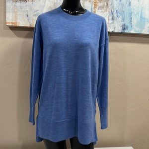 Max Studio wool woman’s small blue long sleeve sweater